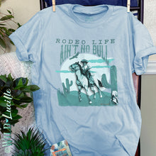 Load image into Gallery viewer, Rodeo Life Aint No Bull Cowgirl Tees
