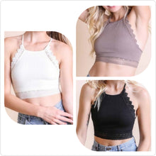 Load image into Gallery viewer, High Neck Lace Bralette - 3 Colors!!
