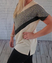 Load image into Gallery viewer, Leopard Chevron Tee

