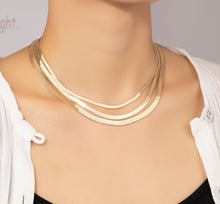 Load image into Gallery viewer, 3-layer Herringbone Necklace
