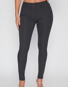 Mid-Rise Hyperstretch Jeggings - Charcoal