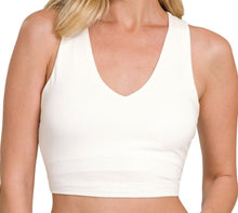 Load image into Gallery viewer, V-Neck Cropped Tank
