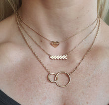 Load image into Gallery viewer, Chevron Heart Necklace Set
