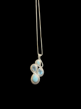 Load image into Gallery viewer, Sterling Blue Topaz &amp; Larimar Necklace
