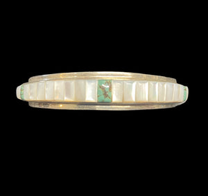 Sterling MOP & Turquoise a cuff Bracelet