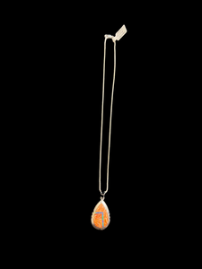 Sterling Silver Spiny Oyster Necklace