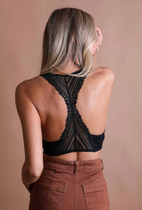 Seamless Front Lace Racerback