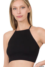 Load image into Gallery viewer, Ribbed Seamless Cropped Cami Bralette
