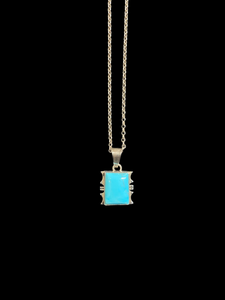 SS & Turquoise Necklace