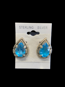 Sterling & Blue Topaz Earrings