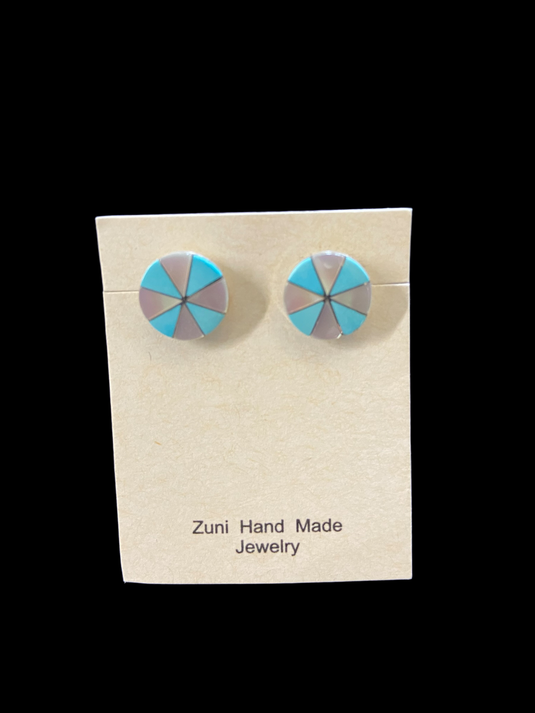 Sterling MOP & Turquoise Studs