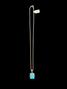 SS & Turquoise Necklace