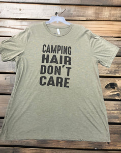 Camping Hair Graphic