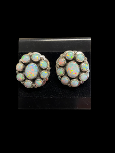 Sterling & Opal Earrings