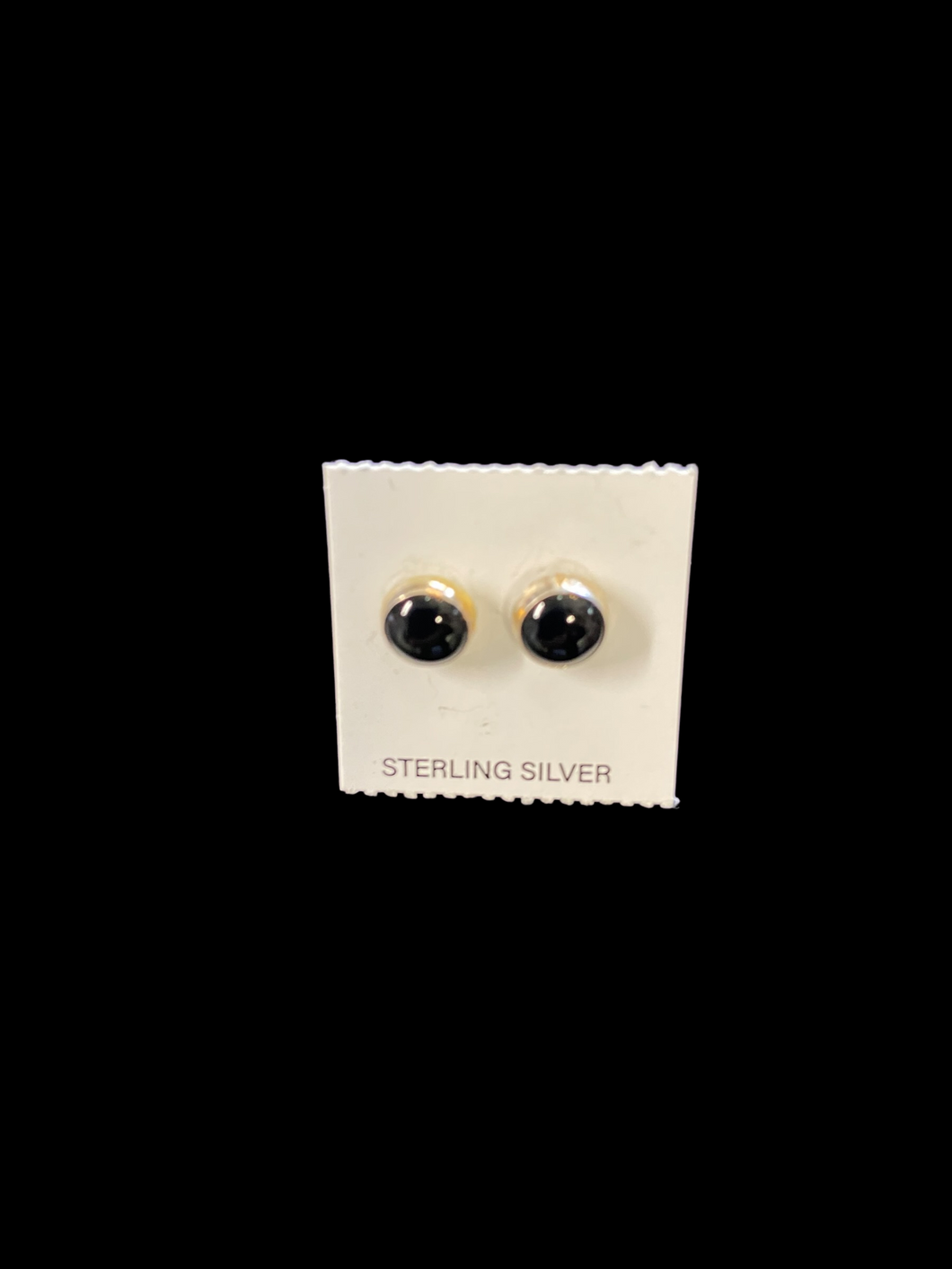 Sterling & Black Onyx Studs