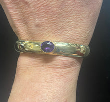 Load image into Gallery viewer, Sterling GF &amp; Amethyst Cuff Bracelet
