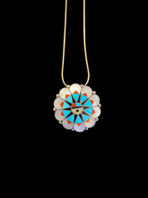 Load image into Gallery viewer, Sterling &amp; Zuni Sun Face Necklace
