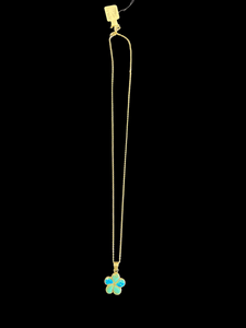 Sterling Turquoise & Opal Necklace