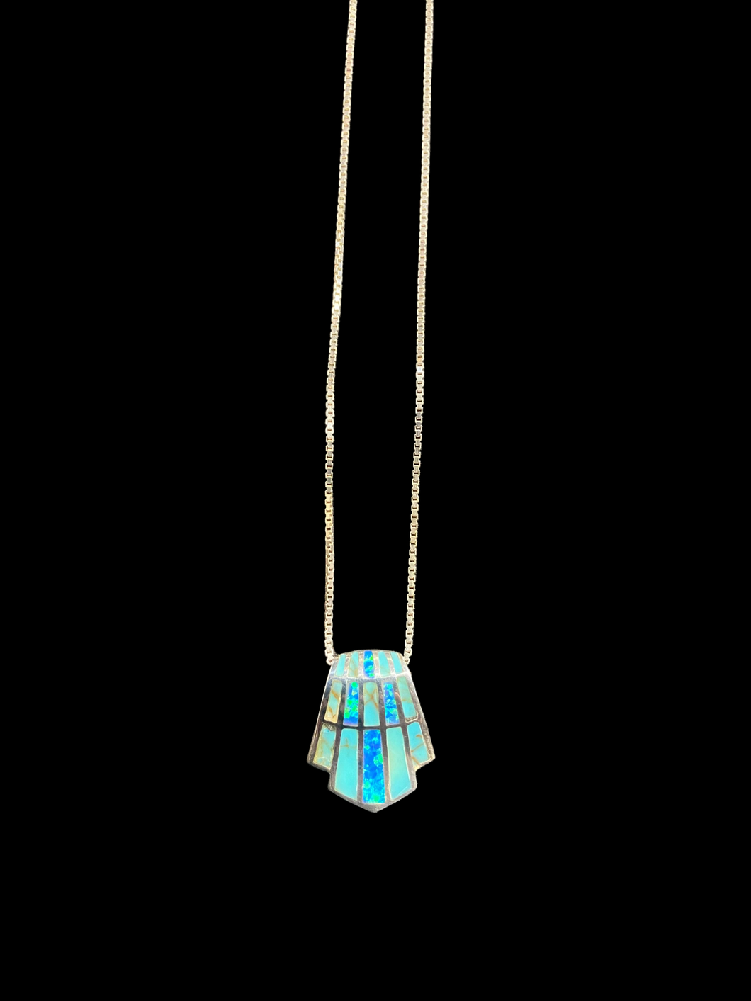 SS Opal & Turquoise Necklace