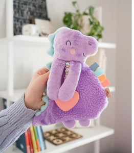 Itzy Ritzy Plush Dino with Silicone Teether