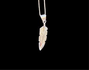 Sterling Feather Necklace
