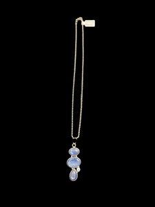 Sterling Blue Topaz & Kyanite Necklace