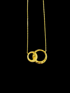 Gold Plate & CZ Necklace