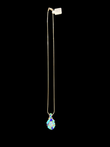 Sterling Lapis Turquoise & Opal Necklace