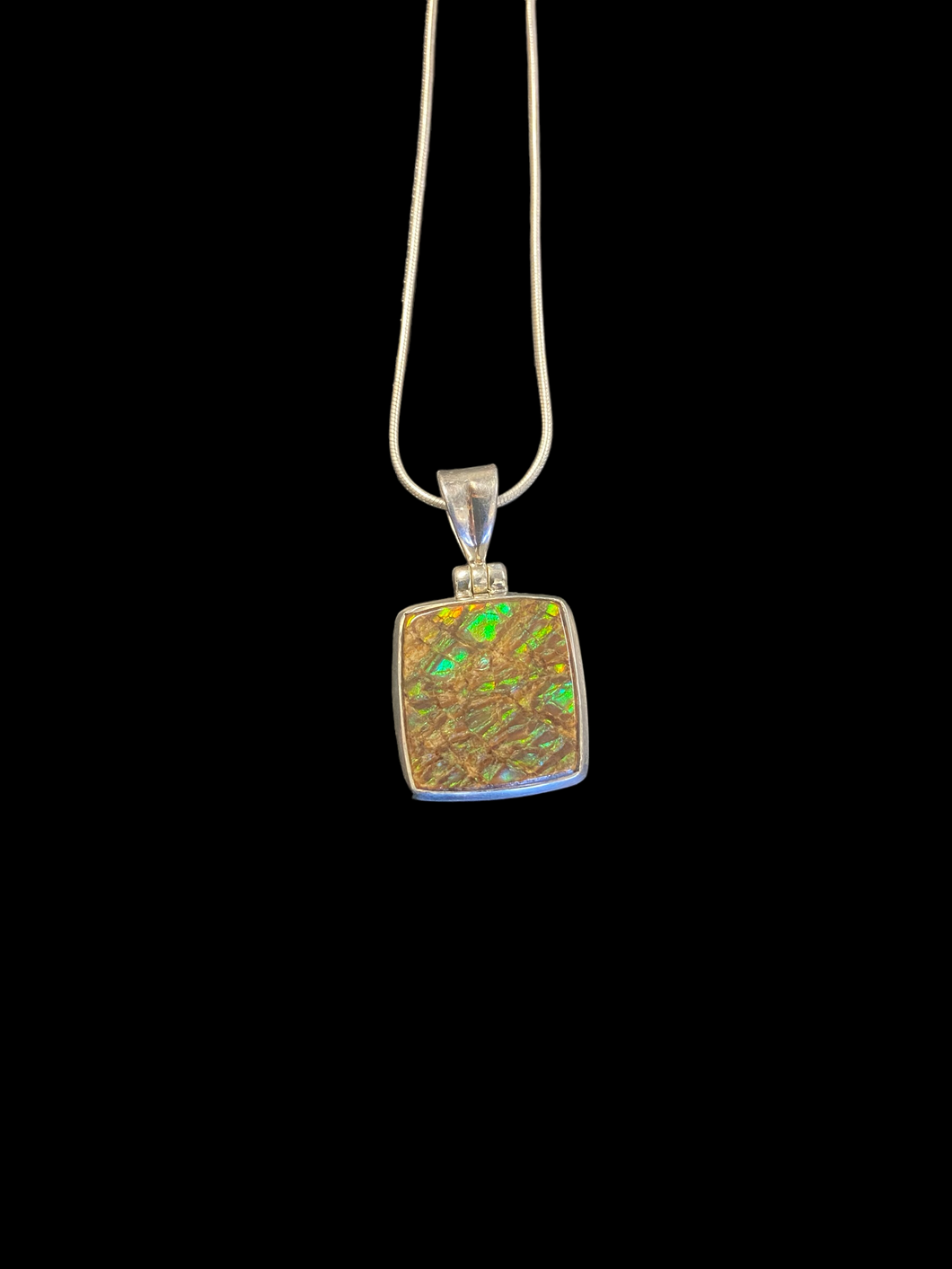 Sterling & Ammolite Necklace