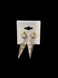 Sterling Opal & Sugilite Earrings